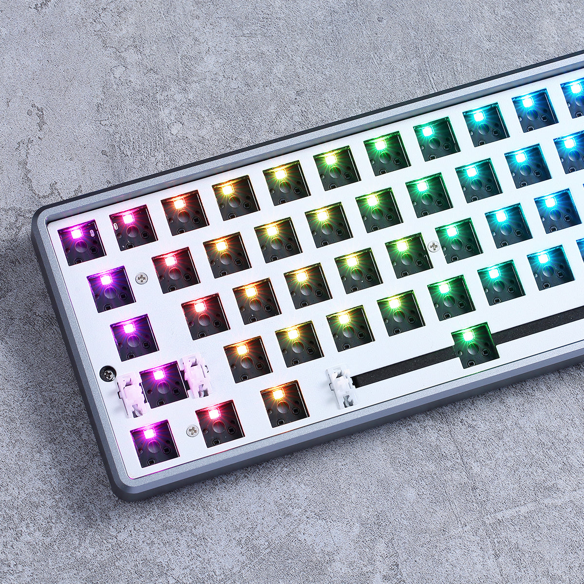 What are the parts of a custom keyboard?